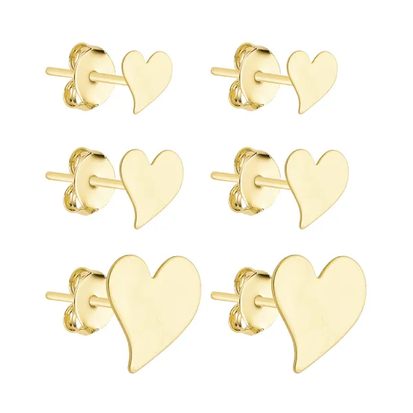 Trio Dourado de Coração Torto